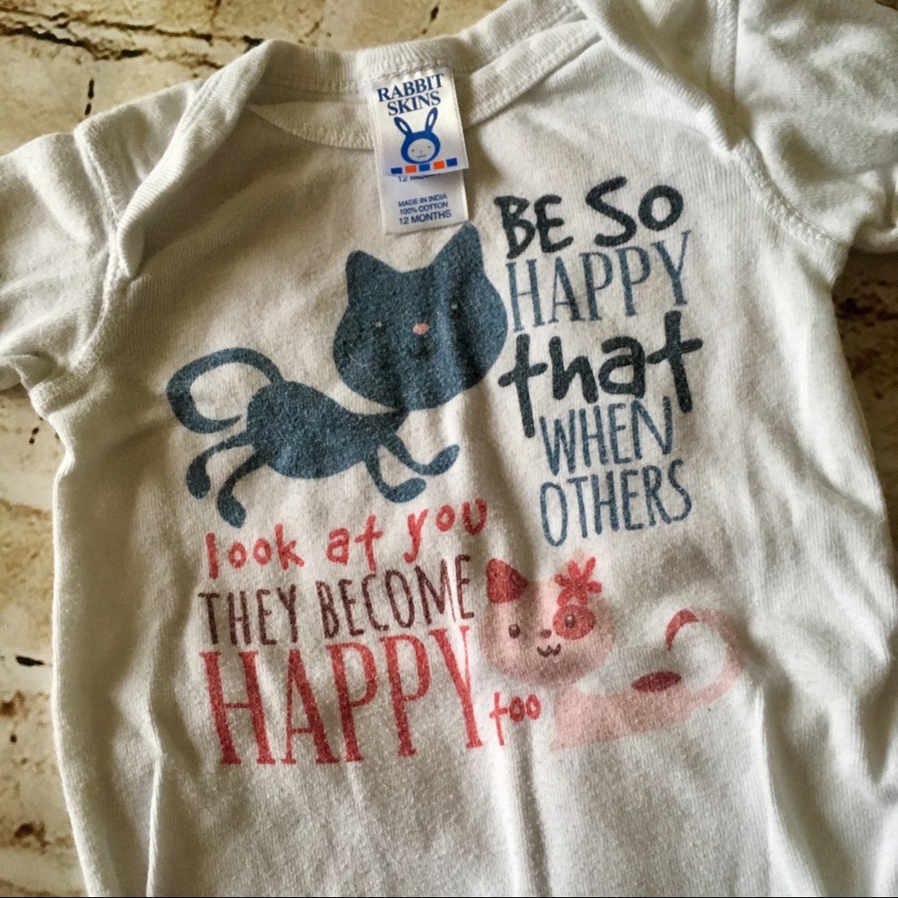 Cat lady onesie & shorts outfit, 12mths